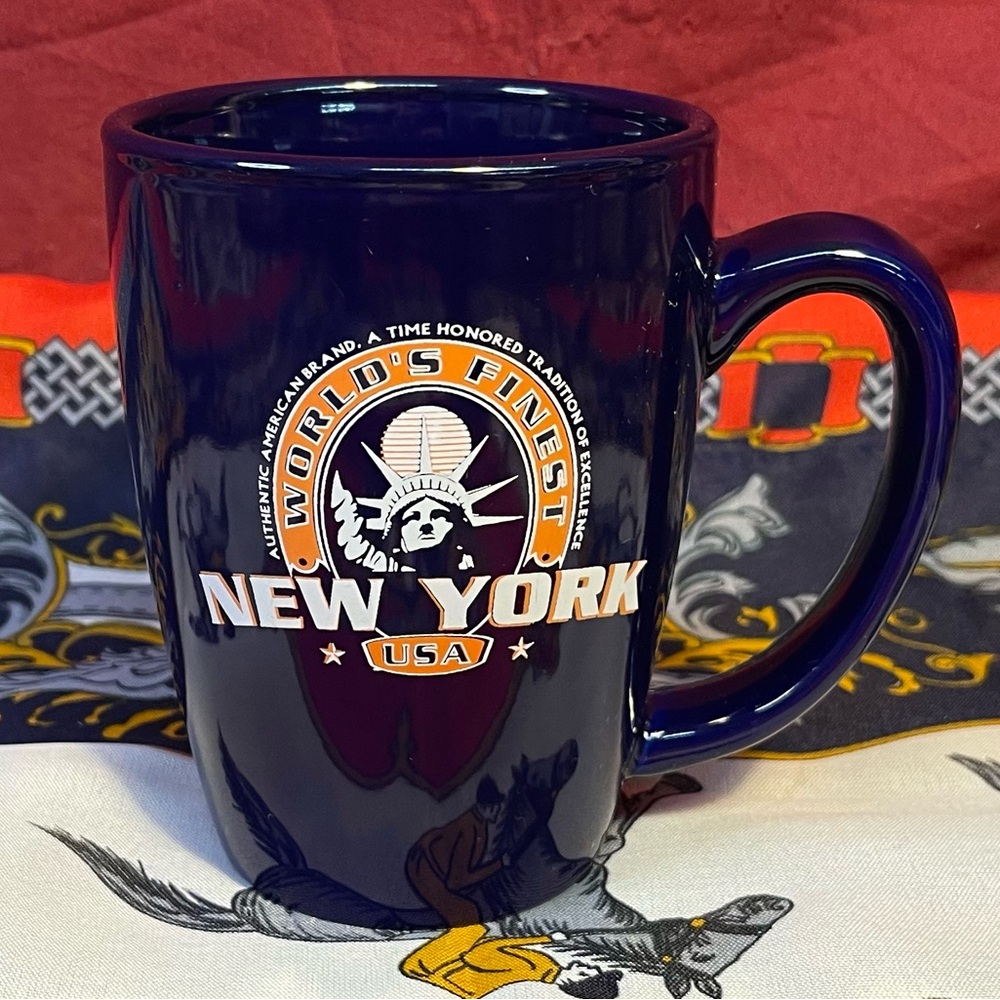 Worlds Finest New York USA Statue Of Liberty Authentic American Brand 16oz Mug